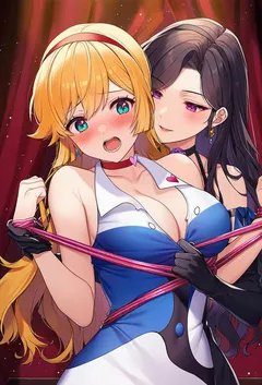 可爱又色气的扶她怪盗组合会大意翻车被大姐姐们调教吗~